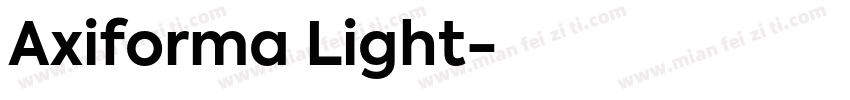 Axiforma Light字体转换